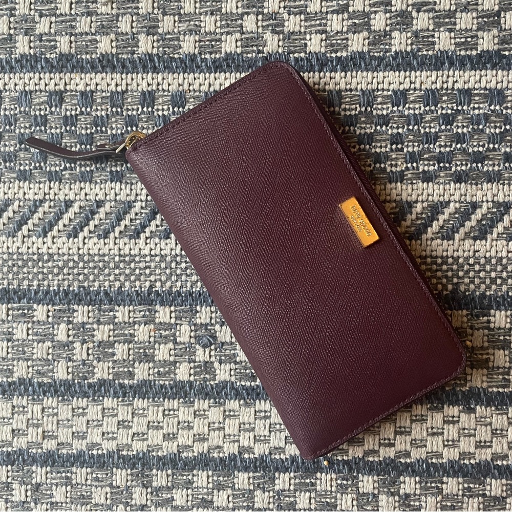 Large Burgundy Kate Spade Wallet